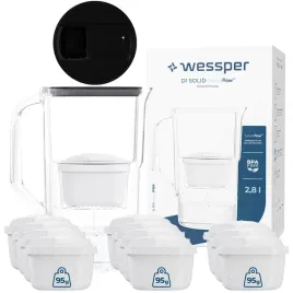 dzbanek-filtrujacy-plastikowy-wessper-d1-solid-28l-futureflow-12x-filtr