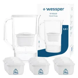 dzbanek-plastikowy-filtrujacy-wessper-d1-solid-28l-bialy-10x-filtr-wody