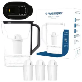 dzbanek-filtrujacy-wessper-d3-slim-27l-futureflow-do-lodowki-4x-filtr
