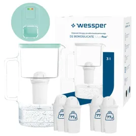 szklany-dzbanek-filtrujacy-licznik-led-wessper-d2-borosilicate-5x-filtr