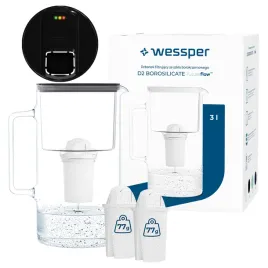 dzbanek-filtrujacy-szklany-wessper-d2-borosilicate-3l-3x-filtr-do-wody