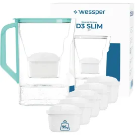dzbanek-filtrujacy-do-lodowki-lodowkowy-wessper-d3-slim-27l-6x-filtr