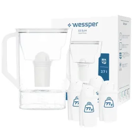 dzbanek-filtrujacy-do-lodowki-wessper-27l-5x-filtr-wody-aquaclassic-77g
