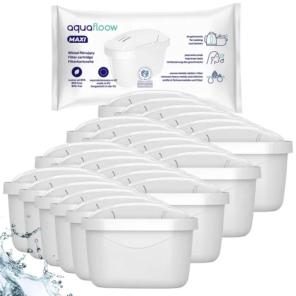 Filtr wody AquaFloow Maxi do dzbanek Brita Dafi zamiennik - 24 sztuki