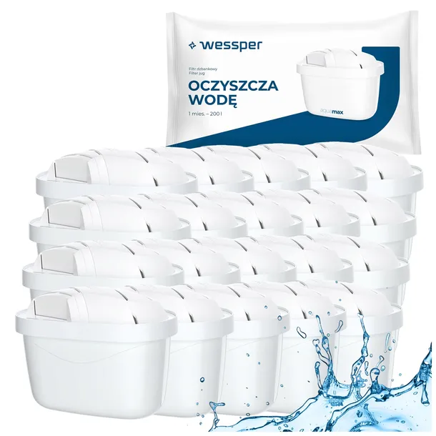 Filtry do wody Wessper aquamax filtr do dzbanka Dafi zamiennik - 20 sztuk