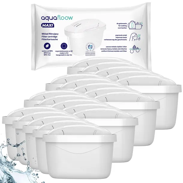 Filtr AquaFloow Maxi do dzbanka filtrującego Brita Aquaphor - 20 sztuk