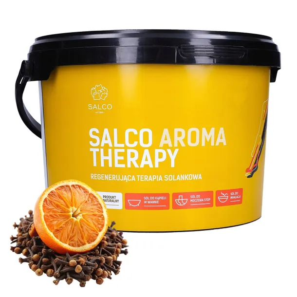 Sól do kąpieli Salco Therapy Aroma Pomarańcza Goździk 3kg sól bocheńska