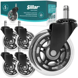 5x-kolka-do-fotela-obrotowego-ciche-kauczukowe-obrotowe-11-mm-x-22-mm