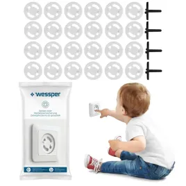biale-zaslepki-do-kontaktow-zabezpieczenie-gniazdek-ochrona-dzieci-24-szt