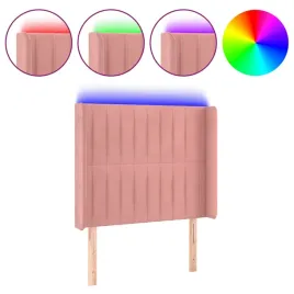 zaglowek-do-lozka-z-led-rozowy-93x16x118-128-cm-aksamit