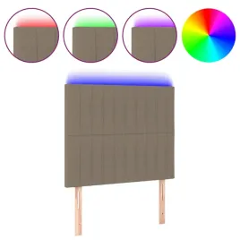 zaglowek-do-lozka-z-led-taupe-100x5x118-128-cm-tkanina