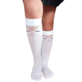 podkolanowki-dzieciece-skarpetki-wysokie-poliamid-roz-34-motyw-kota