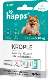 happs-krople-na-pchly-i-kleszcze-dla-psow-malych-5-10-kg-4-tubki-x-1ml