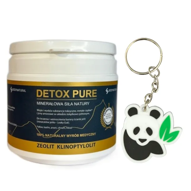 BodyNatural DETOX PURE Zeolit medyczny Oczyszczanie jelit 200 g. + GRATIS