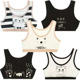 biustonosz-stanik-top-dziewczecy-146-152-cm-z-motywem-kota-rozne-wzory