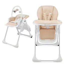 kinderkraft-skladane-krzeselko-do-karmienia-2w1-lezaczek-tummie-bezowy