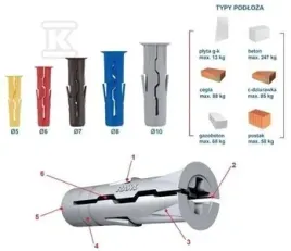 kolek-rozporowy-uniwersalny-uno-fi-8-z-wkretem-50x60-mm