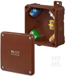puszka-2k-ip55-ip65-98x98x46-5x25-4mm2-z-zaciskami-brazowa