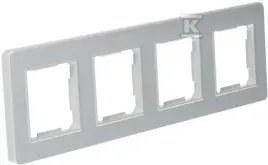 ramka-poczworna-plastikowa-biala-gama-onnline