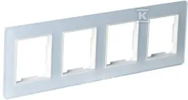 ramka-poczworna-szklana-biala-gama-onnline