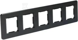 ramka-pieciokrotna-plastikowa-czarna-gama-onnline