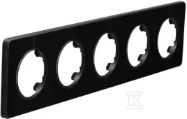 ramka-pieciokrotna-plastikowa-czarna-beta-onnline