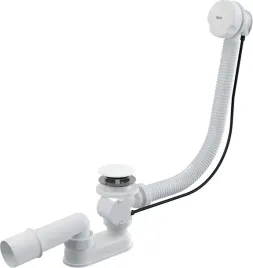syfon-do-wanny-wannowy-automatyczny-bialy-dlugi-80-cm-z-pokretlem-przelewem