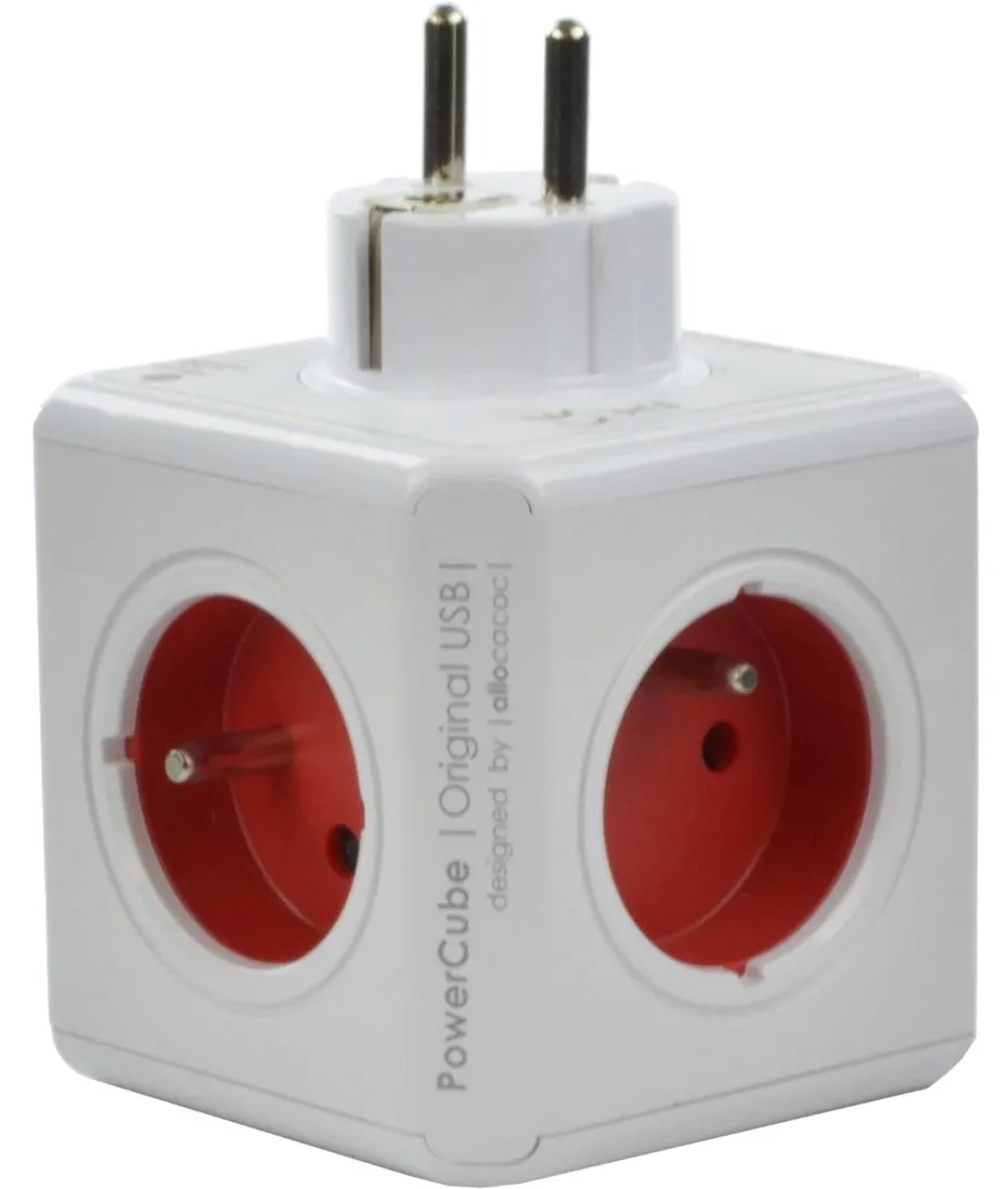 rozgaleznik-5-gniazdek-allocacoc-powercube-czerwony-stan-nowy