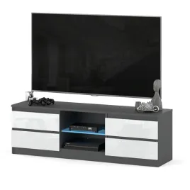 szafka-rtv-138-stolik-pod-tv-komoda-stojaca-szuflady-antracyt-biala-polysk