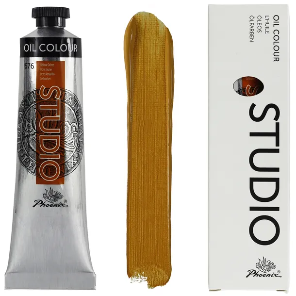Farba Olejna 120 ml Phoenix Yellow Ochre 676 – Żółta Ochra