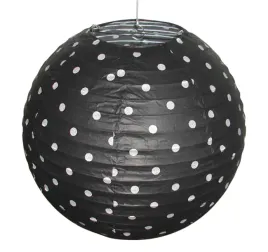 czarny-abazur-w-kropki-papierowy-kokon-candellux