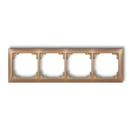 ramka-poczworna-zlota-metaliczna-uniwersalna-8drso-4-deco-karlik