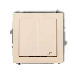 bezowy-wlacznik-jednobiegunowy-schodowy-osobne-zasilanie-1dwp-10-2-deco-k