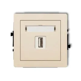 pojedyncze-gniazdo-usb-w-kolorze-bezowym-usb-aa-2-0-deco-1dgusb-1-karlik