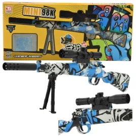 mini-karabin-na-kulki-zelowe-z-tlumikiem-sniper-rifle-komplet-5-szt