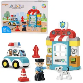 klocki-konstrukcyjne-builder-komisariat-policji-35el-figurki-zestaw
