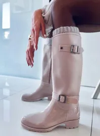 kalosze-oficerki-split-beige-39