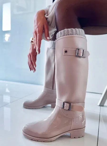 kalosze-oficerki-split-beige-37