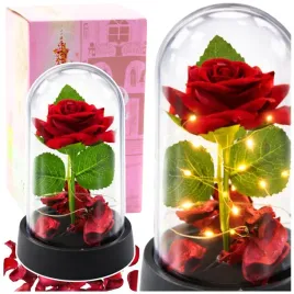 wieczna-roza-w-kopule-z-oswietleniem-led-czerwona-z-platkami-roz-14x8cm