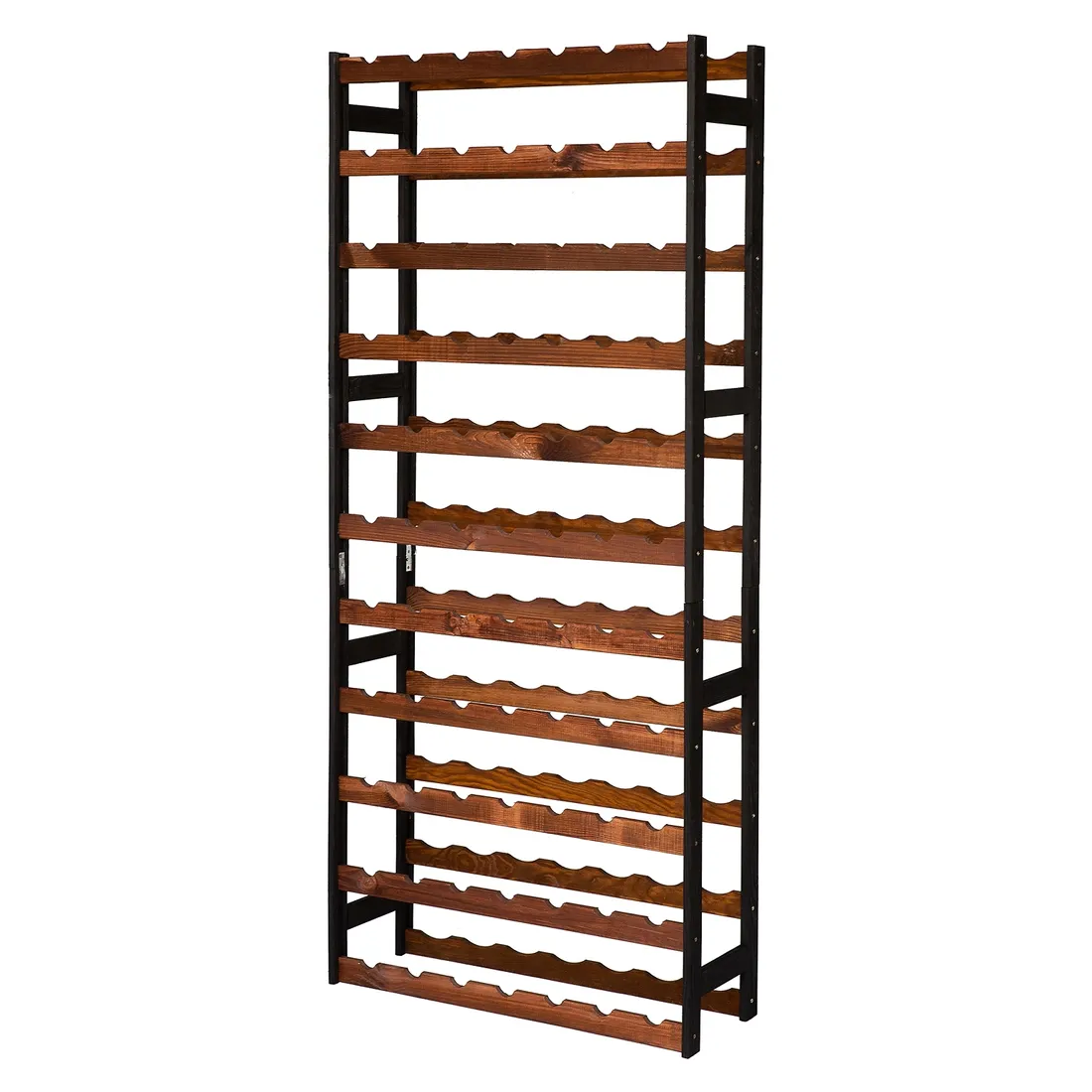 regal-na-wino-drewniany-stojak-na-77-butelek-polka-2w1-producent-stan-nowy