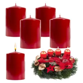 4x-swieca-wotywna-metalizowana-ozdobna-walec-klasyczna-6x4cm-czerwona