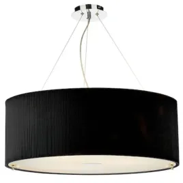 okragla-lampa-wiszaca-zaragoza-zar0622-dar-lighting-abazurowa-czarna-chrom
