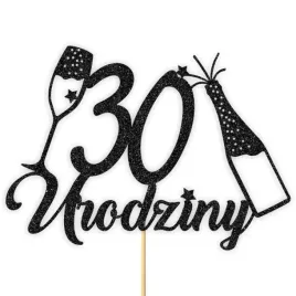 topper-papierowy-szampanskie-30-urodziny-czarny-brokat-15-x-19-cm