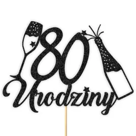 topper-papierowy-szampanskie-80-urodziny-czarny-brokat-15-x-19-cm