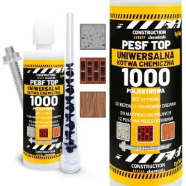Zdjęcie produktu KOTWA CHEMICZNA poliestrowa 165 ml żywica bez styrenu z mieszaczem