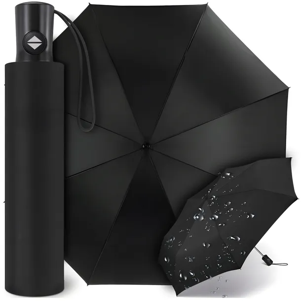 PARASOL DUŻY SKŁADANY AUTOMATYCZNY PARASOLKA WODOODPORNA XL MOCNA+POKROWIEC