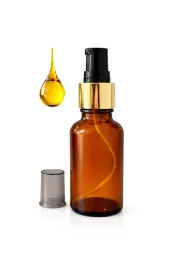 butelka-szklana-30ml-brazowa-z-pompka-zloto-czarna-do-kremu-oleju