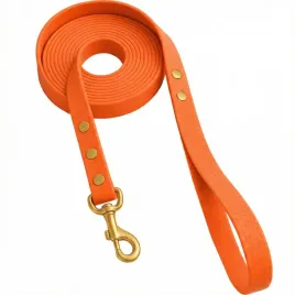 smycz-miejska-dla-psa-hexa-wodoodporna-pomaranczowa-200cm-2m-tasma-2cm