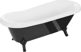 mexen-retro-wanna-wolnostojaca-170-x-75-cm-biala-czarna-nogi-czarne