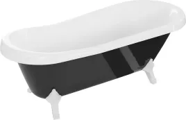 mexen-retro-wanna-wolnostojaca-170-x-75-cm-biala-czarna-nogi-biale